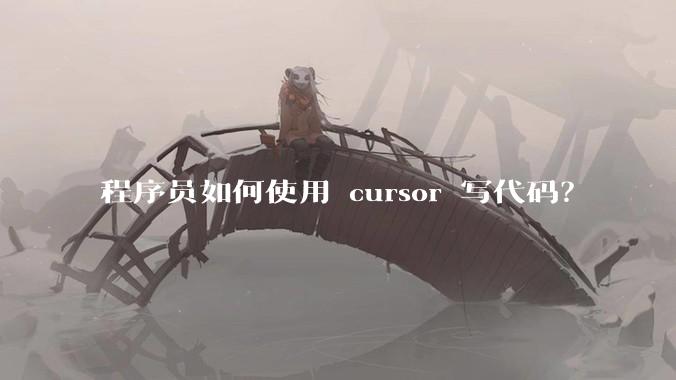程序员如何使用 cursor 写代码?