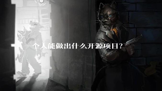 一个人能做出什么开源项目?